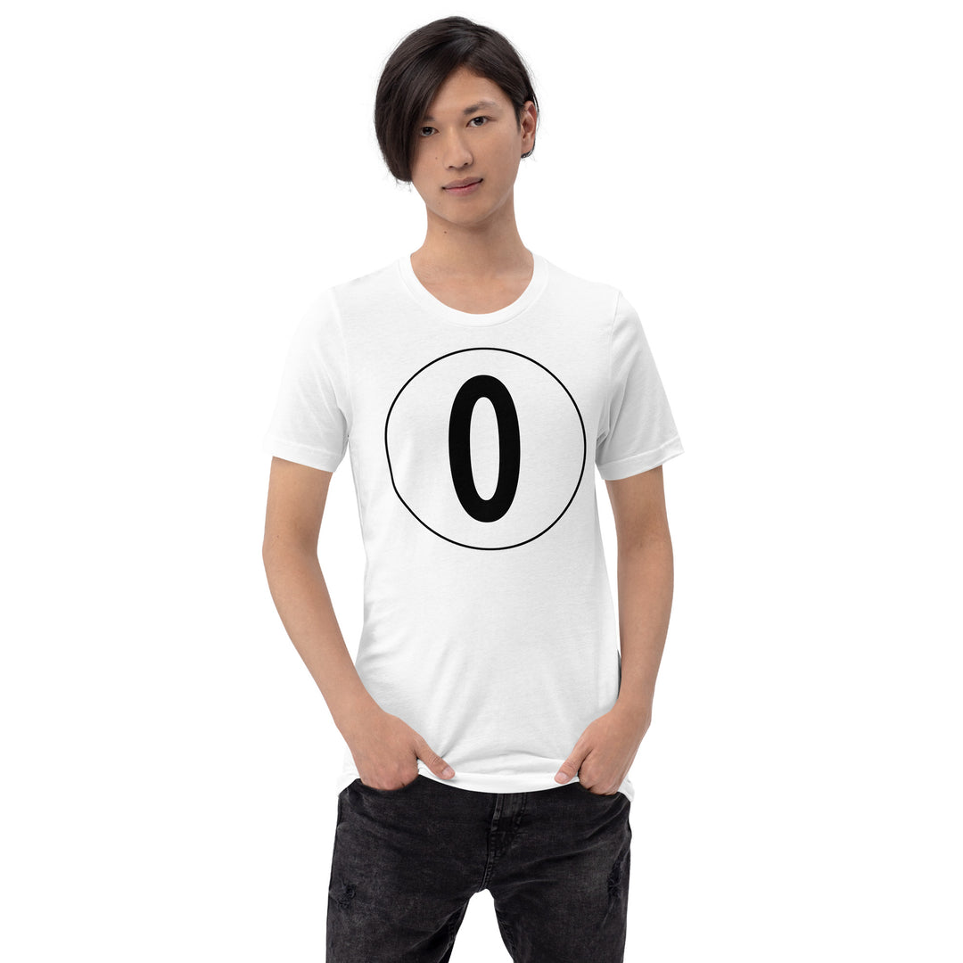 Unisex t-shirt: Black on White 0