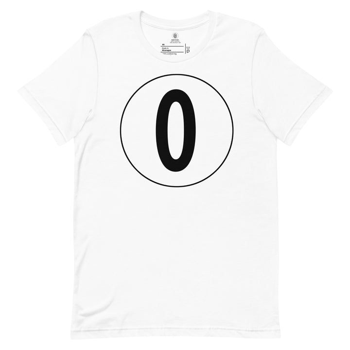 Unisex t-shirt: Black on White 0