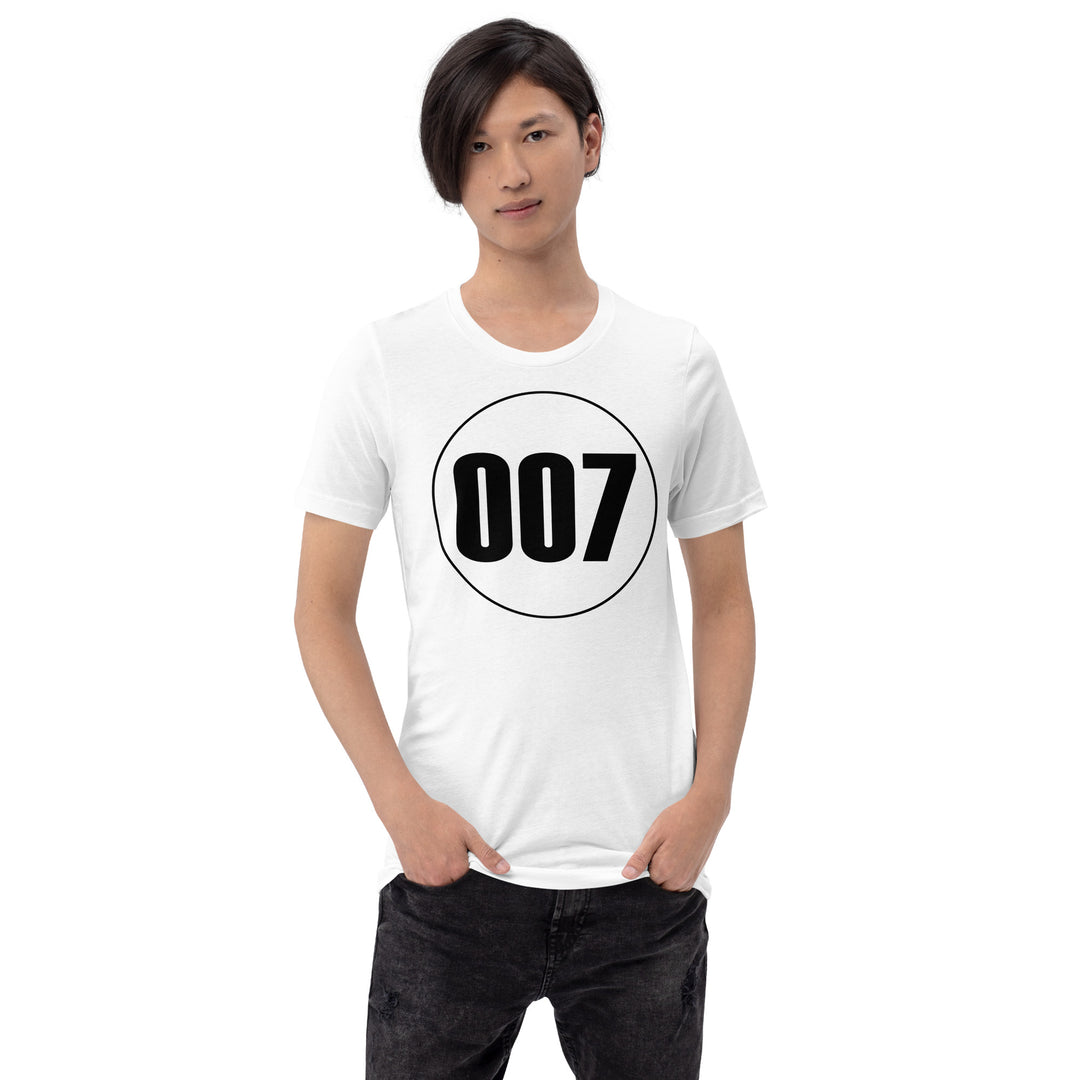 Unisex t-shirt: Black on White 007