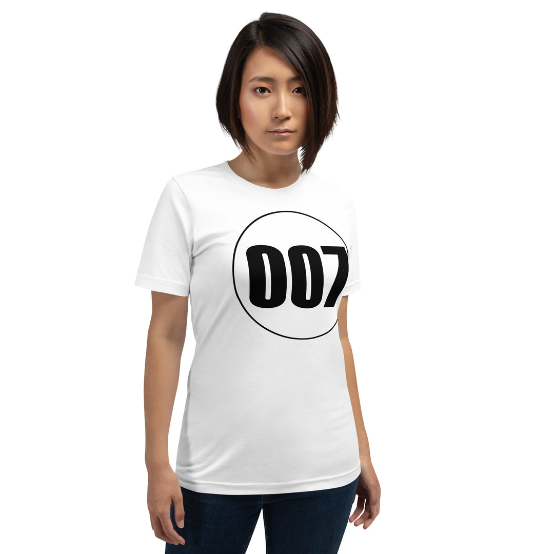 Unisex t-shirt: Black on White 007