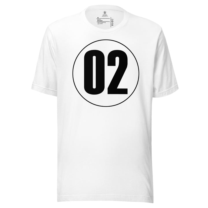 Unisex t-shirt: Black on White 02