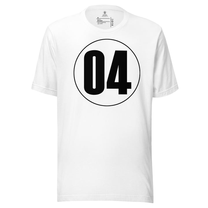 Unisex t-shirt: Black on White 04