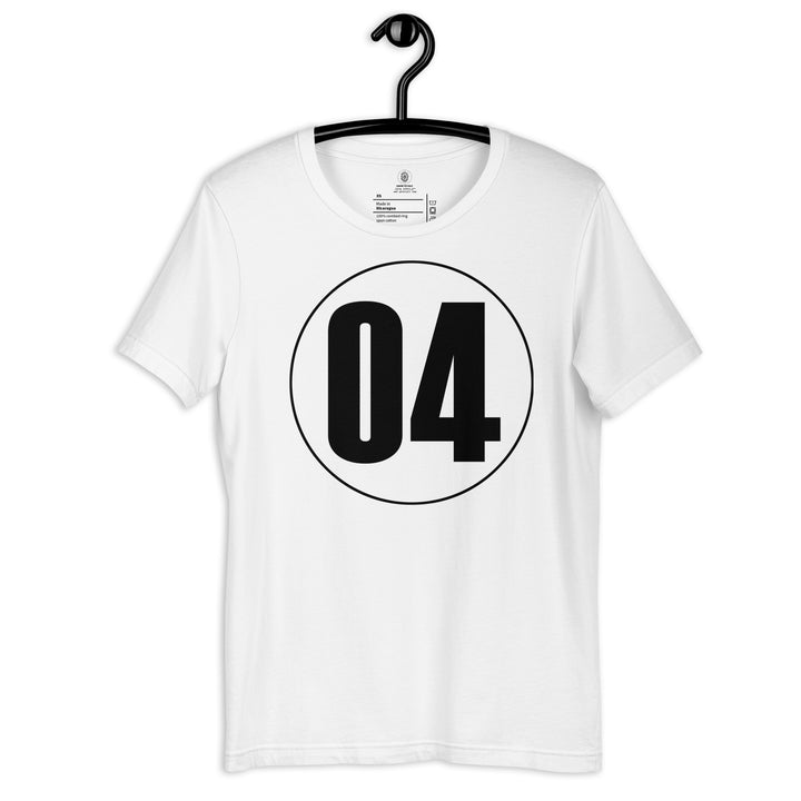 Unisex t-shirt: Black on White 04