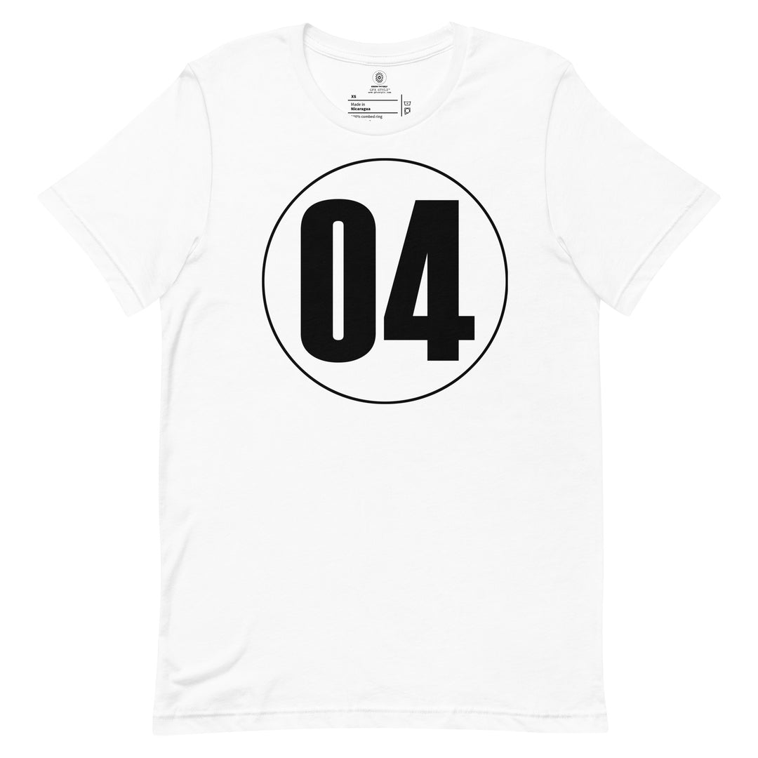 Unisex t-shirt: Black on White 04