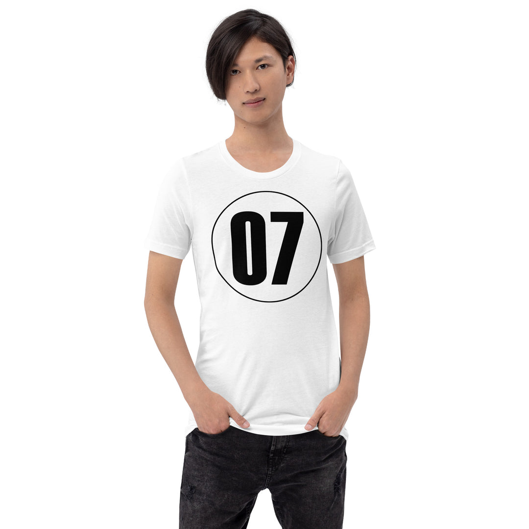 Unisex t-shirt: Black on White 07