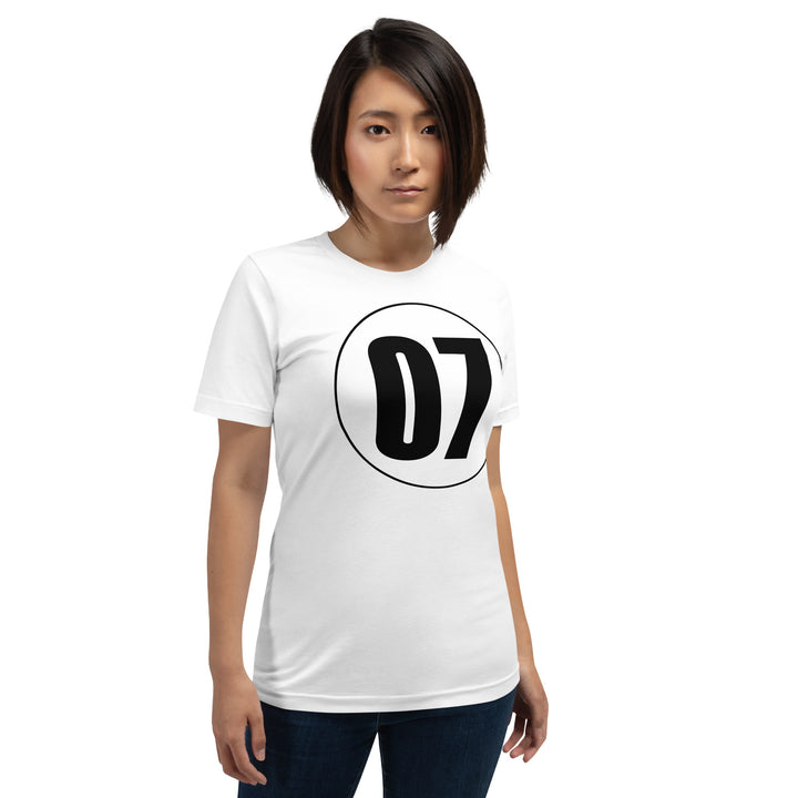 Unisex t-shirt: Black on White 07