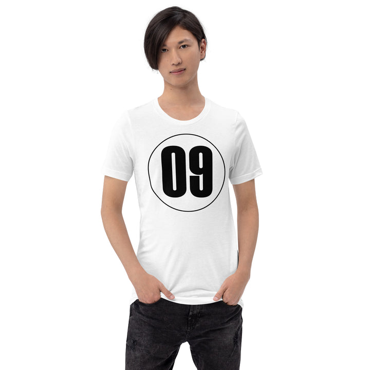 Unisex t-shirt: Black on White 09