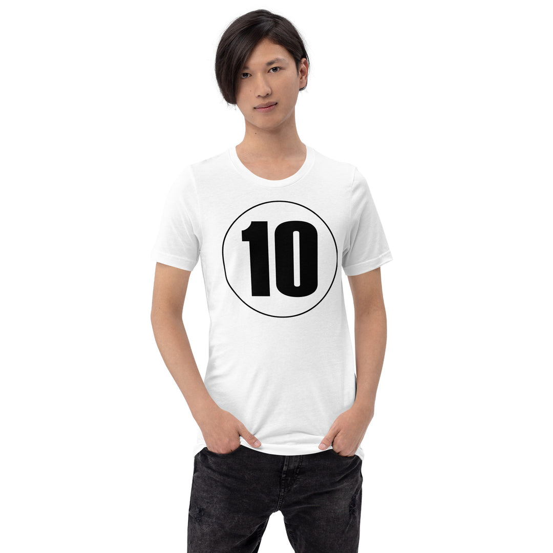 Unisex t-shirt: Black on White 10