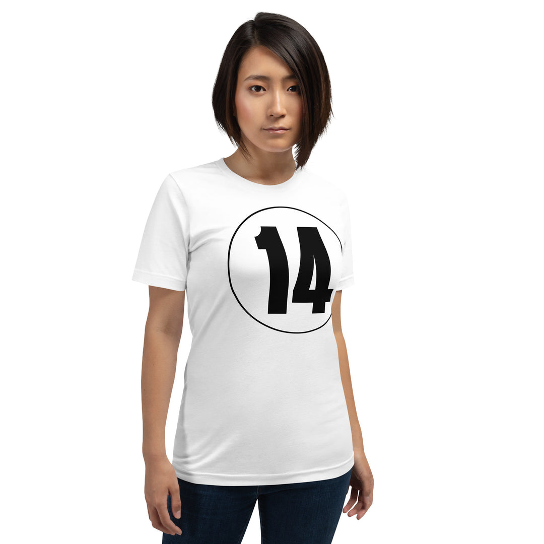 Unisex t-shirt: Black on White 14