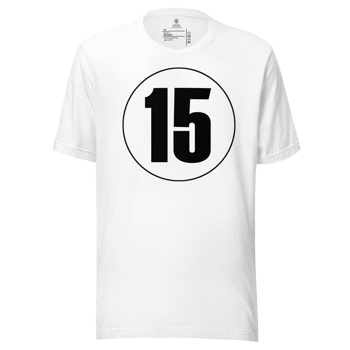 Unisex t-shirt: Black on White 15