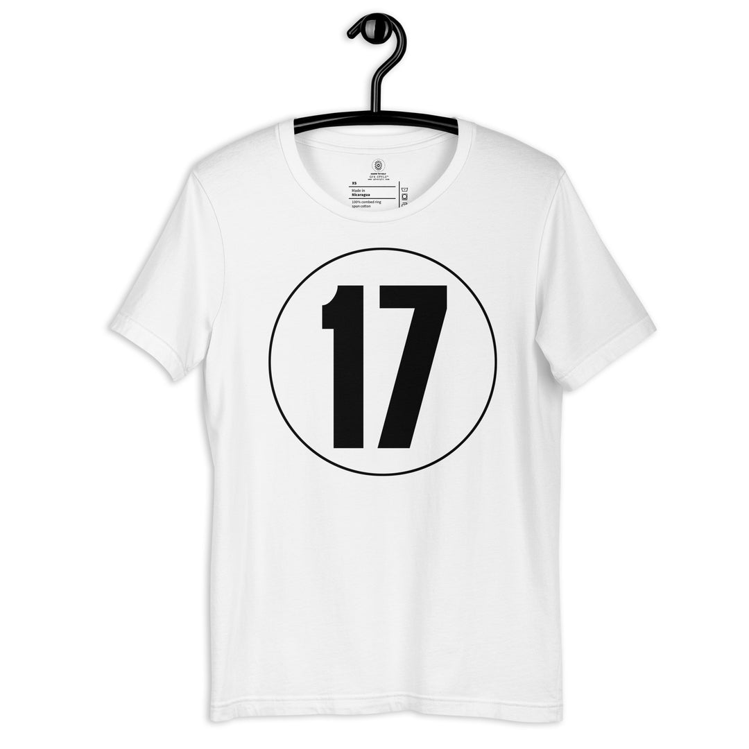 Unisex t-shirt: Black on White 17