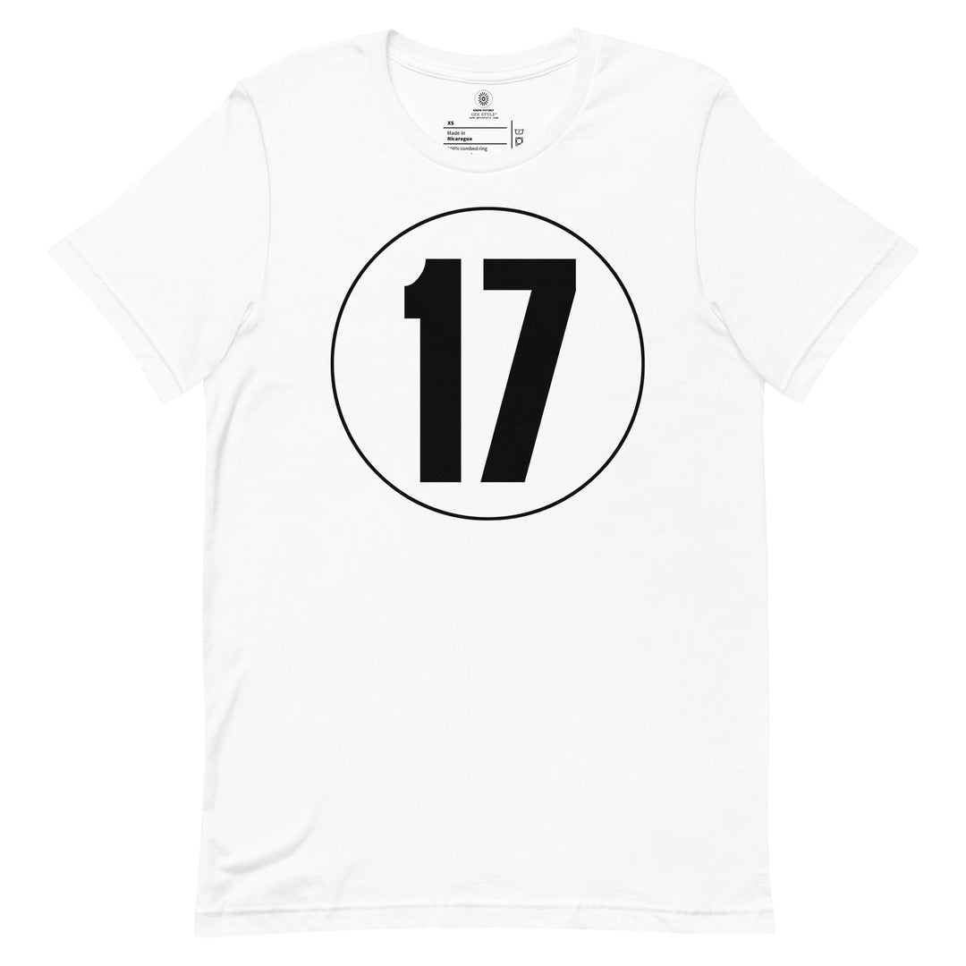 Unisex t-shirt: Black on White 17