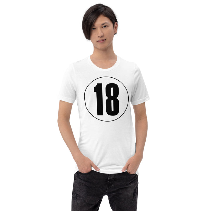 Unisex t-shirt: Black on White 18