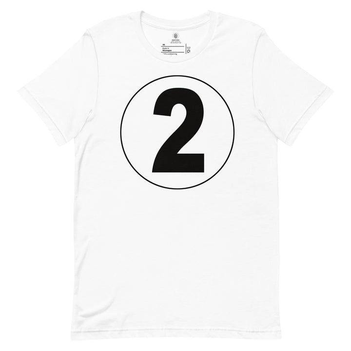 Unisex t-shirt: Black on White 2