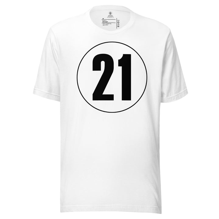 Unisex t-shirt: Black on White 21