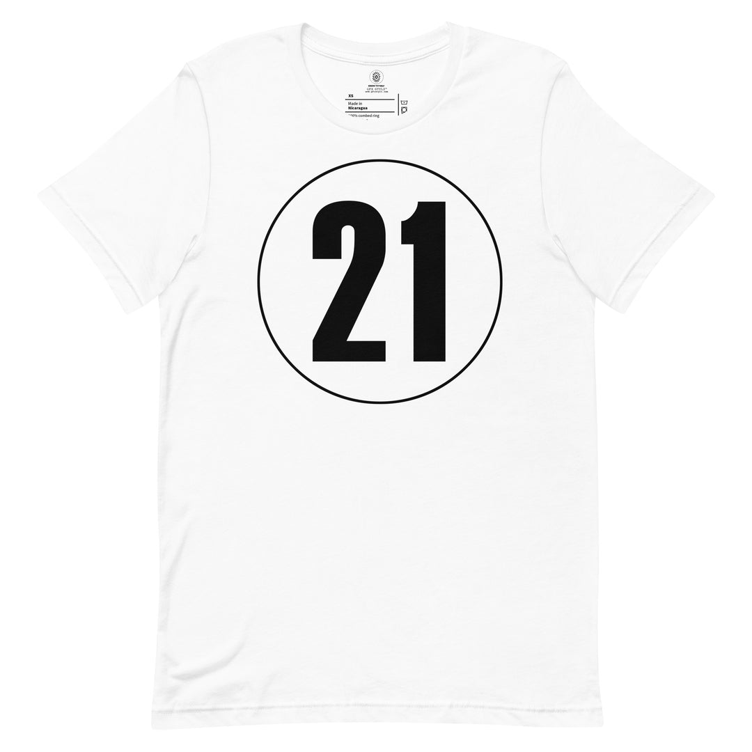 Unisex t-shirt: Black on White 21