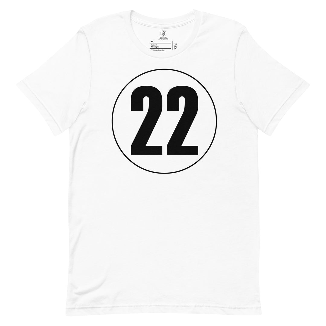 Unisex t-shirt: Black on White 22