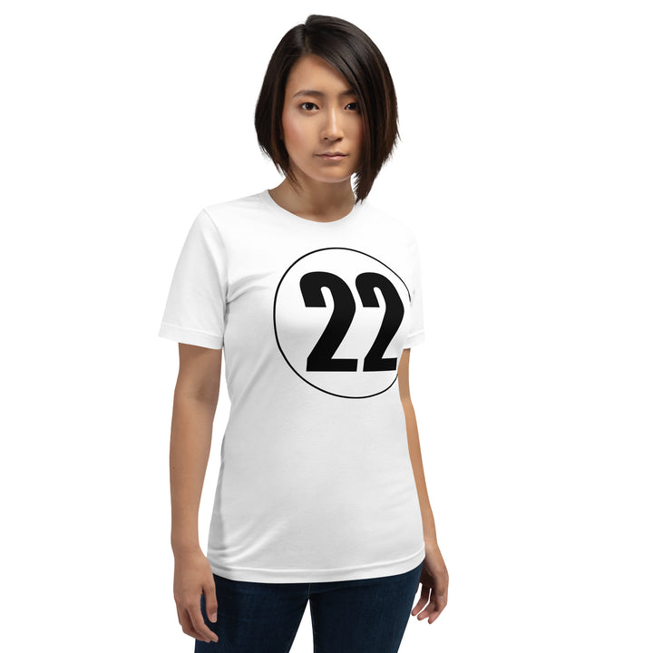 Unisex t-shirt: Black on White 22