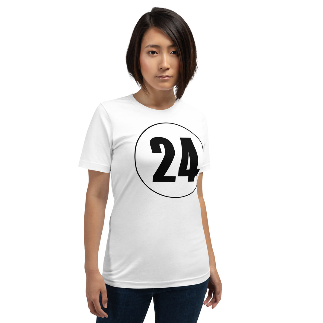 Unisex t-shirt: Black on White 24