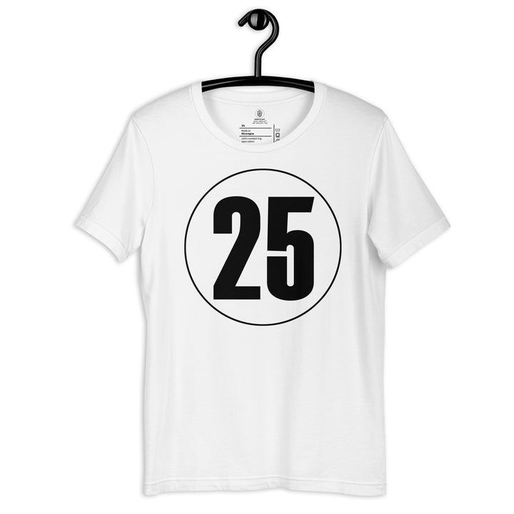 Unisex t-shirt: Black on White 25