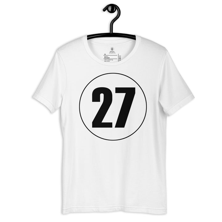 Unisex t-shirt: Black on White 27