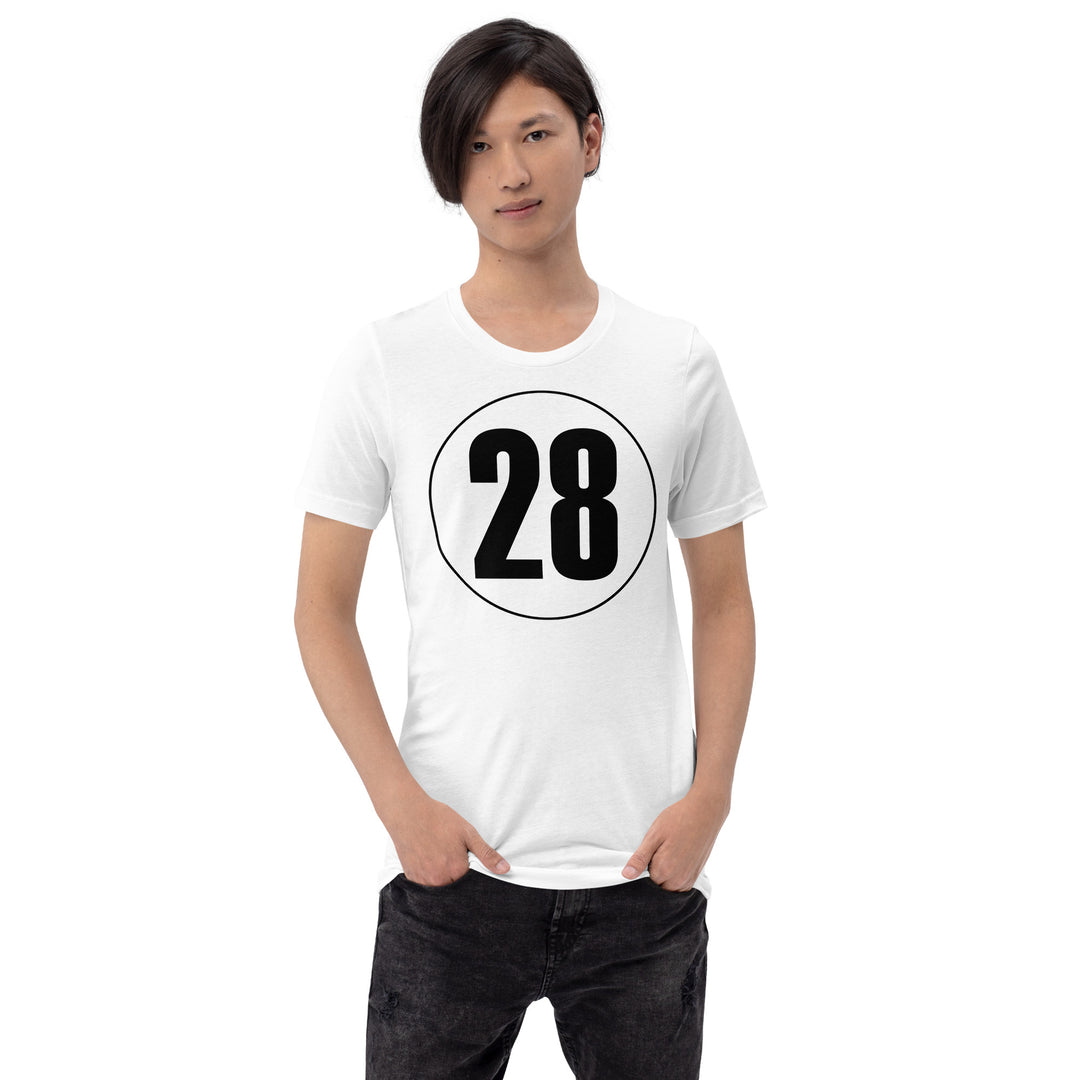 Unisex t-shirt: Black on White 28