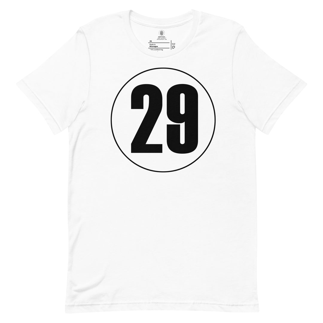 Unisex t-shirt: Black on White 29