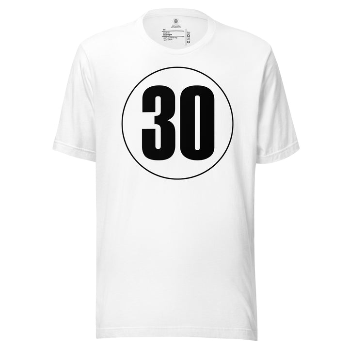 Unisex t-shirt: Black on White 30