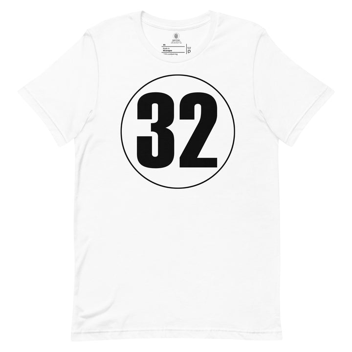 Unisex t-shirt: Black on White 32