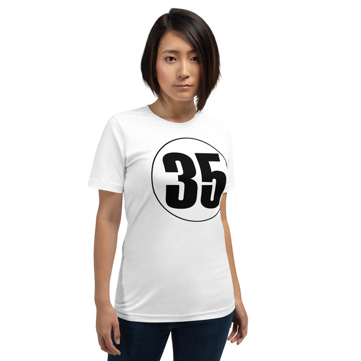 Unisex t-shirt: Black on White 35