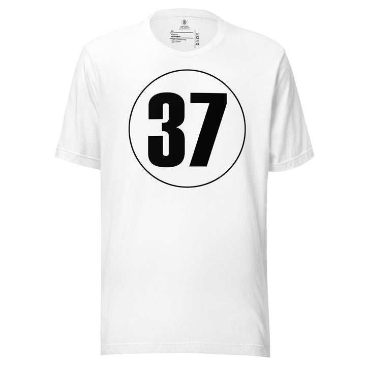 Unisex t-shirt: Black on White 37