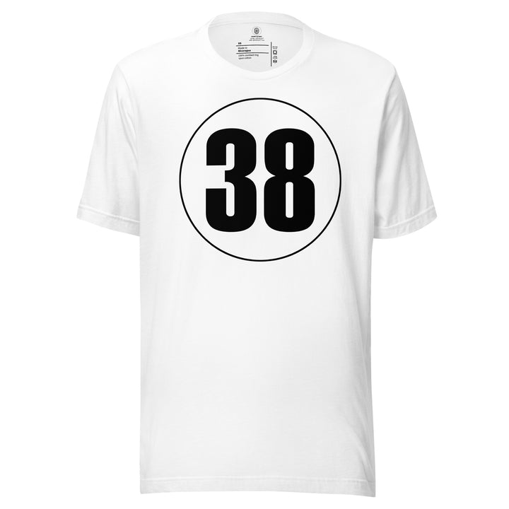 Unisex t-shirt: Black on White 38