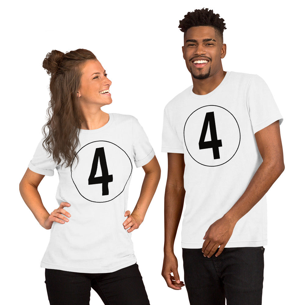 Unisex t-shirt: Black on White 4