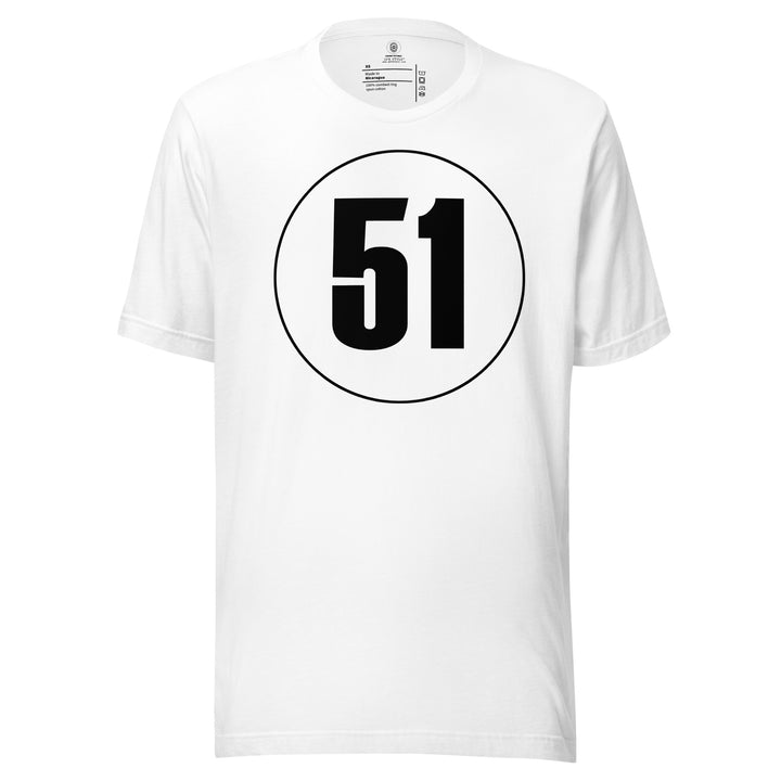 Unisex t-shirt: Black on White 51