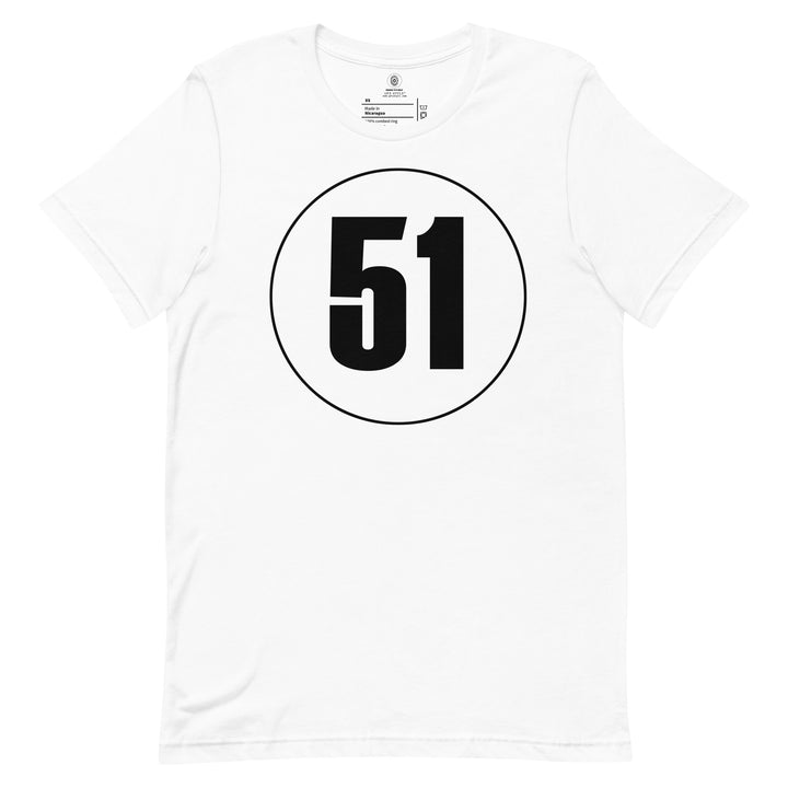 Unisex t-shirt: Black on White 51