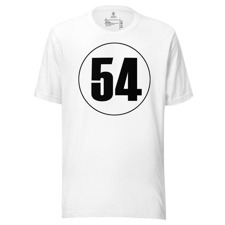 Unisex t-shirt: Black on White 54