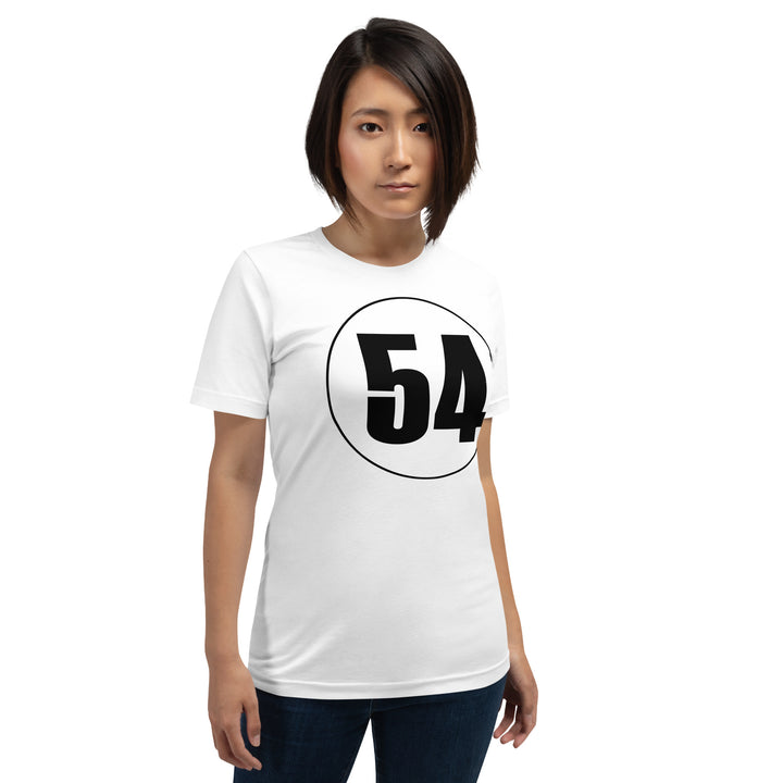 Unisex t-shirt: Black on White 54