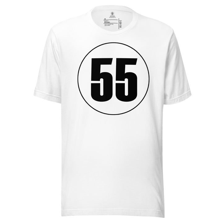 Unisex t-shirt: Black on White 55