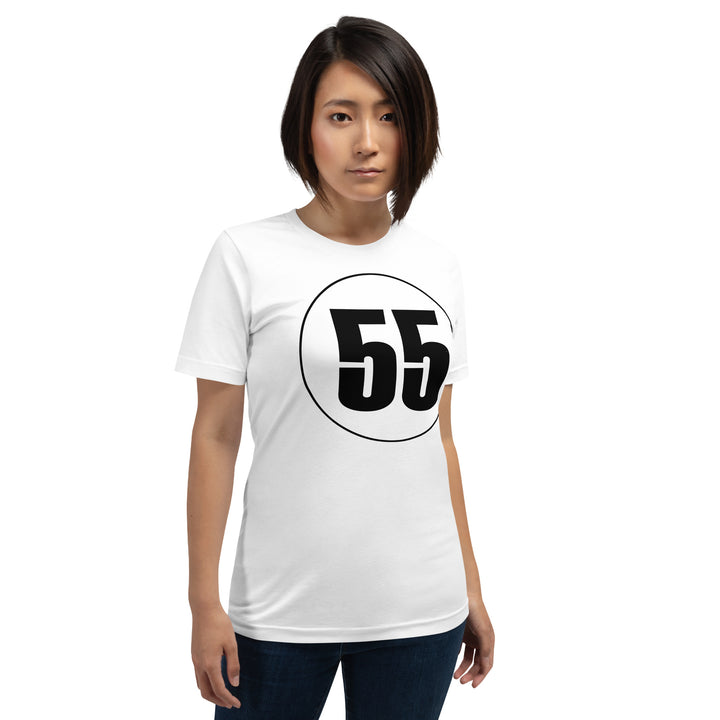 Unisex t-shirt: Black on White 55