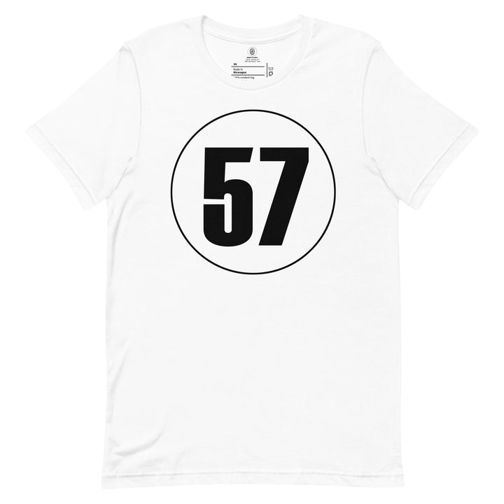 Unisex t-shirt: Black on White 57