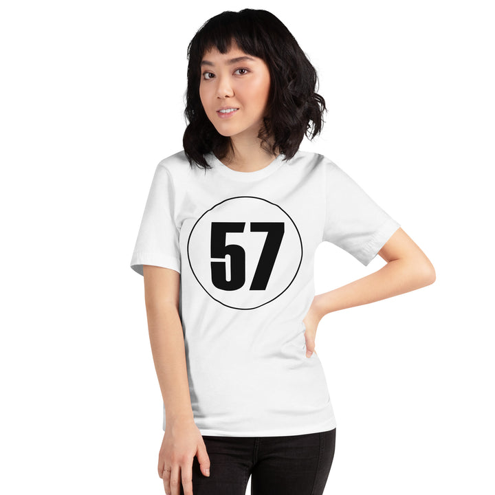 Unisex t-shirt: Black on White 57