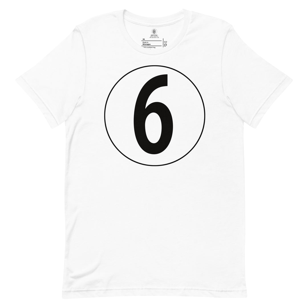 Unisex t-shirt: Black on White 6