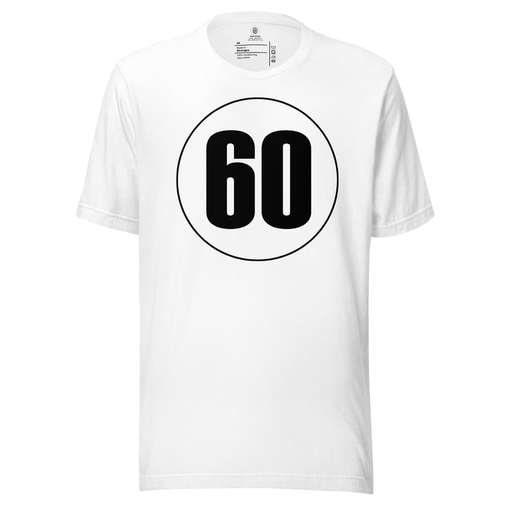 Unisex t-shirt: Black on White 60