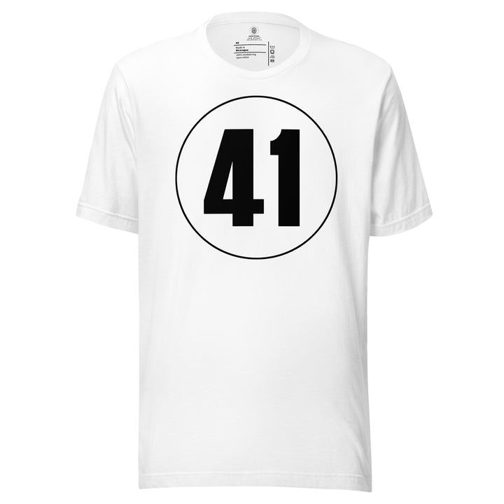 Unisex t-shirt: Black on White 41