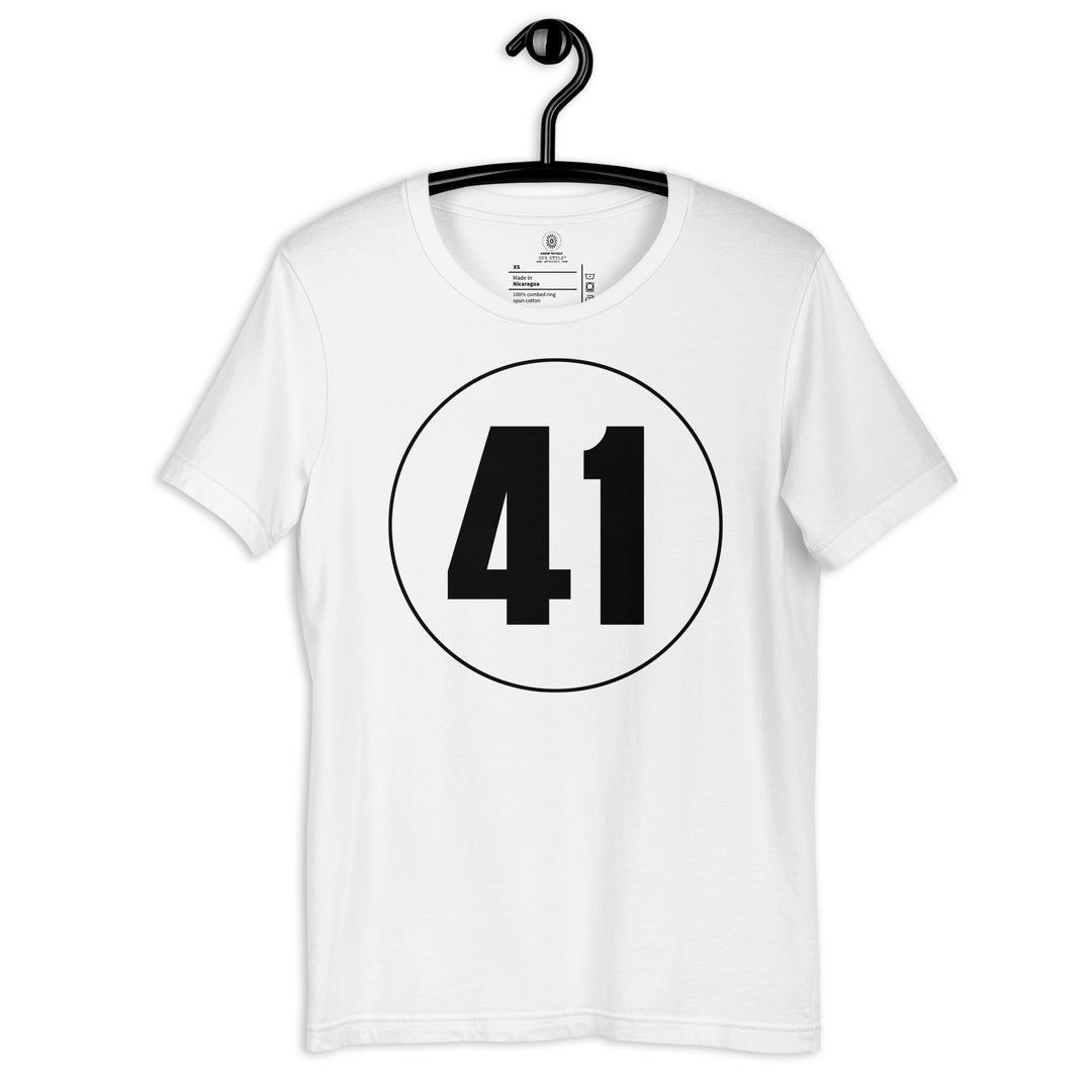 Unisex t-shirt: Black on White 41