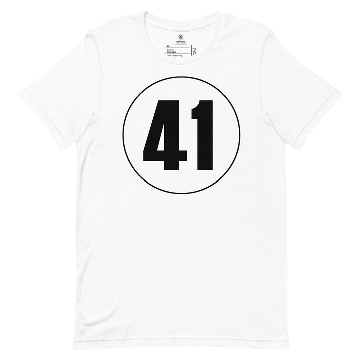 Unisex t-shirt: Black on White 41