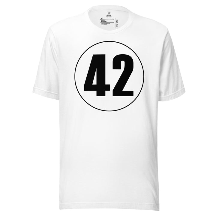 Unisex t-shirt: Black on White 42