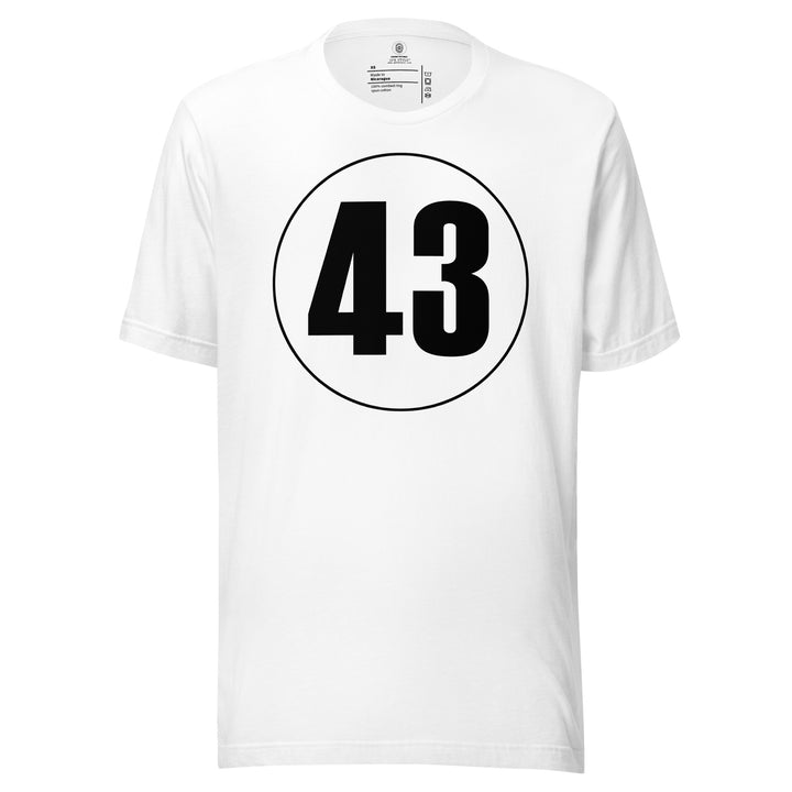 Unisex t-shirt: Black on White 43