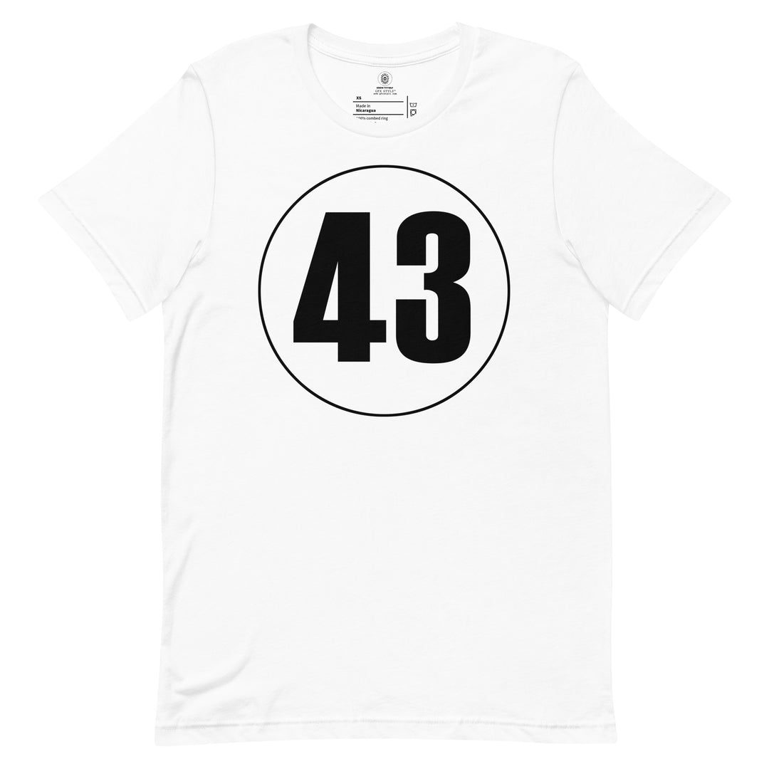 Unisex t-shirt: Black on White 43