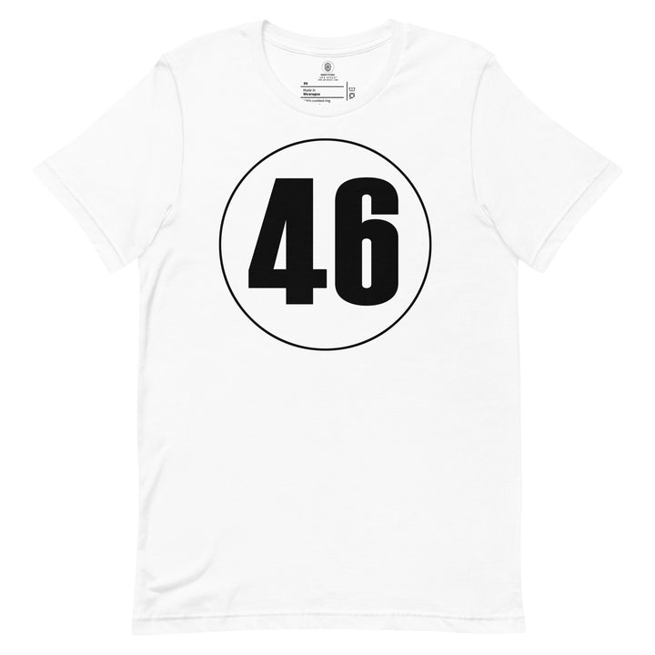 Unisex t-shirt: Black on White 46